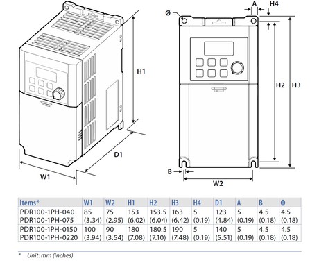 Dimension_PDR100